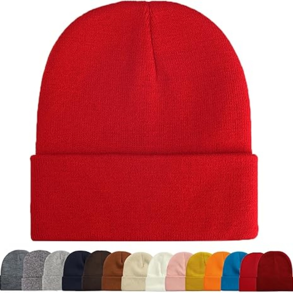 2 For $20!Acrylic Knit Cuff Beanie Cap